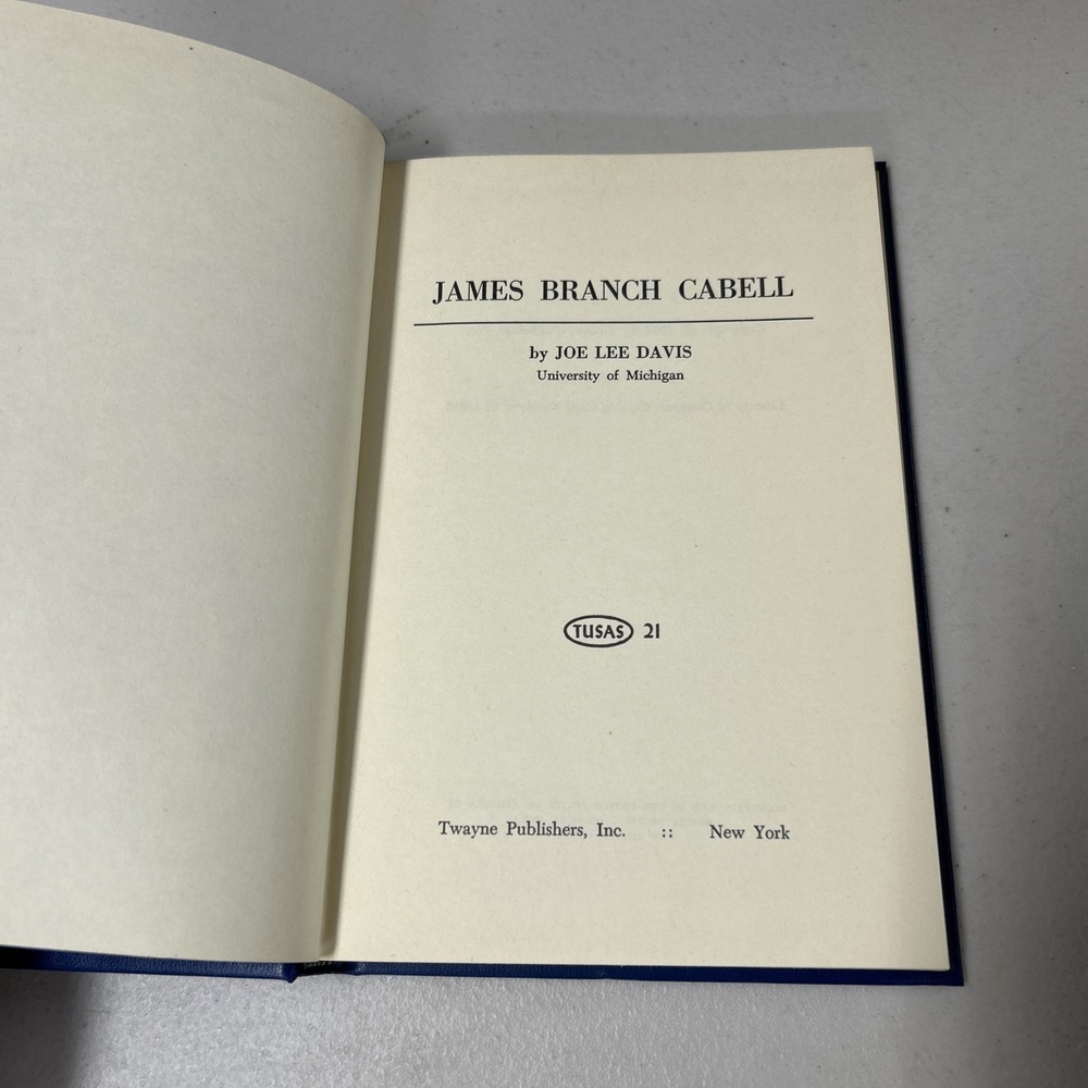 George W. Cable by Philip Butcher, published by Twayne Publishers in 1962